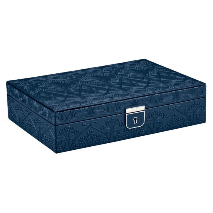 WOLF X LIBERTY All Over Lanthe Medium Jewelry Box - Navy 381117