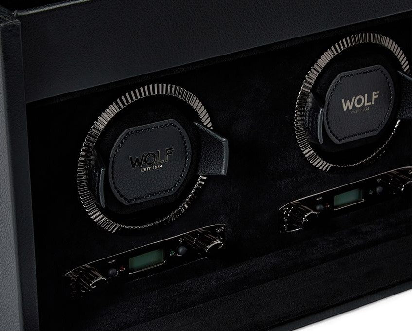 Wolf British Racing Vegan Leather Double Watch Winder 792202