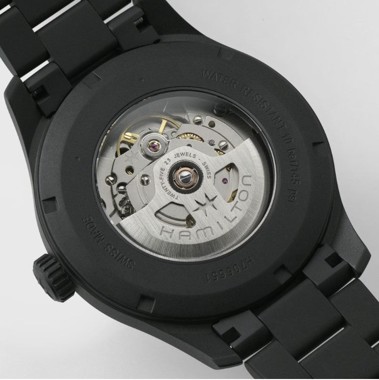 Hamilton Khaki Field Titanium Auto Black Dial 42mm Men's Watch H70665130