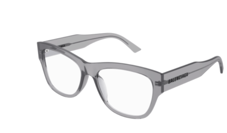 Balenciaga BB0309O 005 Grey Square Men's Eyeglasses