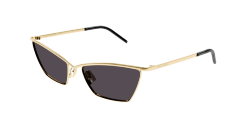 Saint Laurent SL 637 003 Gold / Black Cat Eye Women's Sunglasses