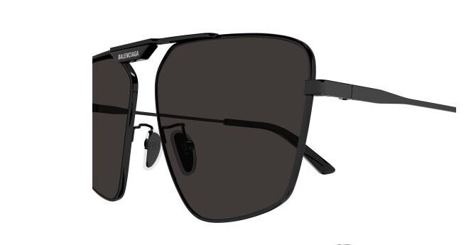 Balenciaga BB0246SA 001 Grey Square Men's Sunglasses