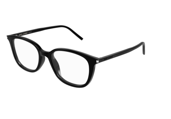 Saint Laurent SL 644/F 001 Black Square Men's Eyeglasses