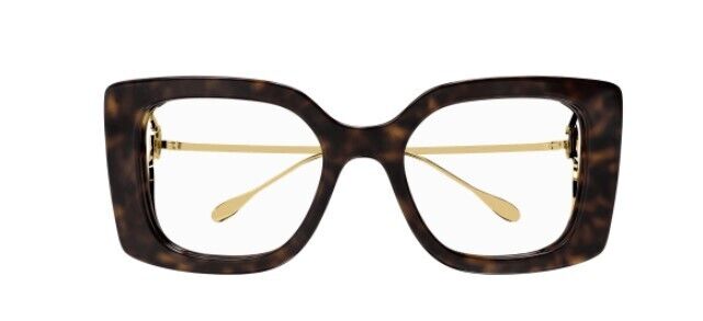 Gucci GG1567O 002 Havana Oversize Square Women's Eyeglasses