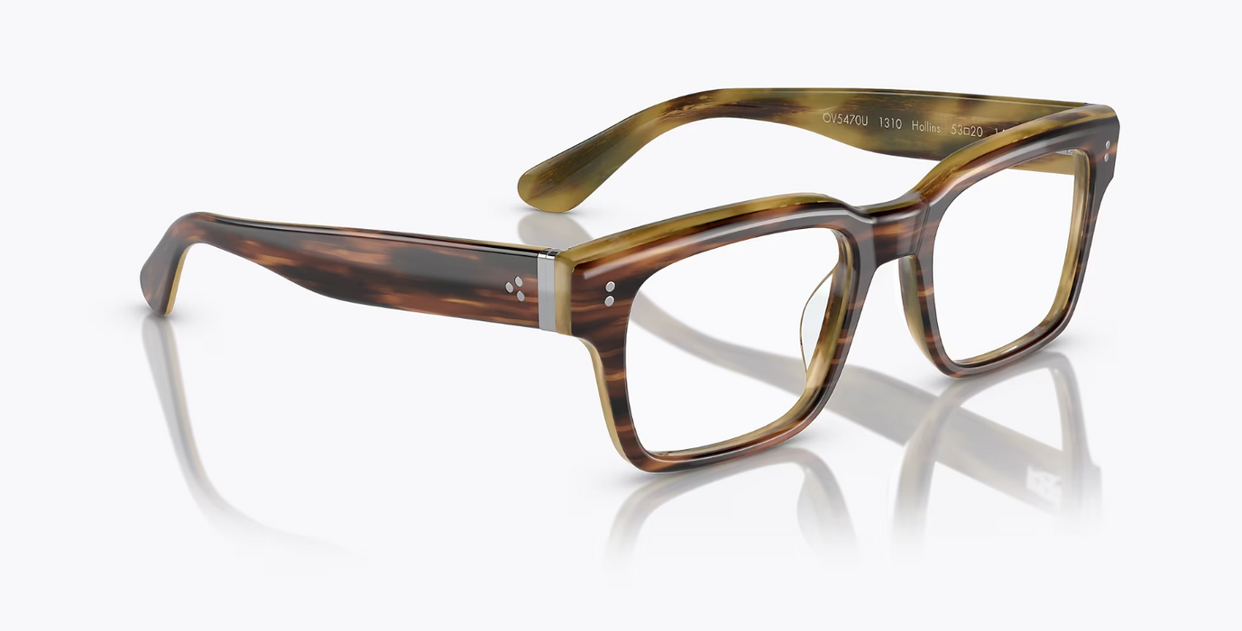 Oliver Peoples 0OV5470 Hollins 1310 Amaretto/Striped Honey Men's Eyeglasses