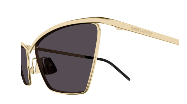 Saint Laurent SL 637 003 Gold / Black Cat Eye Women's Sunglasses