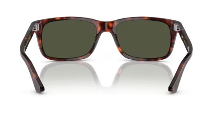 Persol 0PO 3048S 24/31 Havana/Green Rectangle Men's Sunglasses