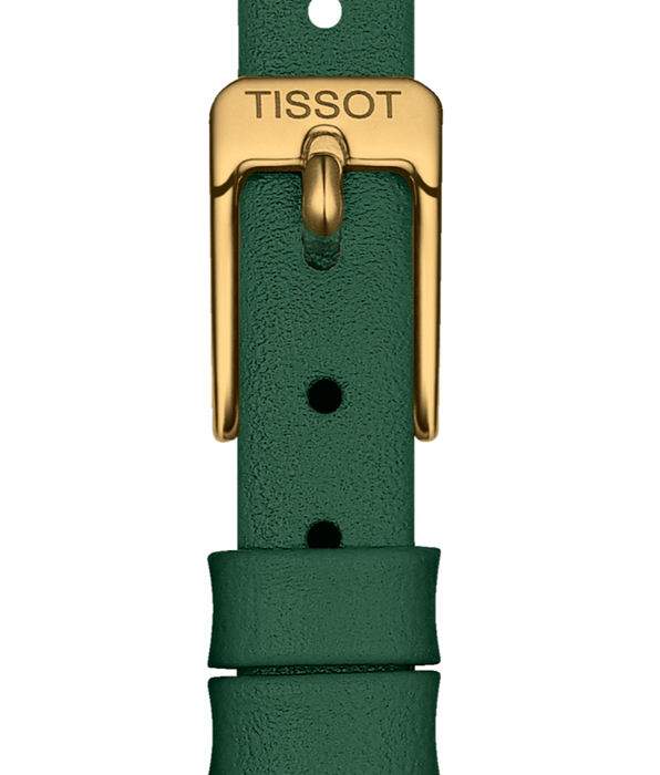 Tissot Lovely  Round Green Dial Green Strap Women Watch T1400093609100