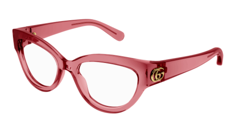 Gucci GG1598O 003 Red Cat Eye Women Eyeglasses