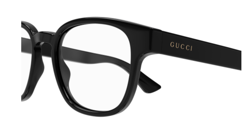 Gucci GG1343O 001 Black Soft Square Men's Eyeglasses