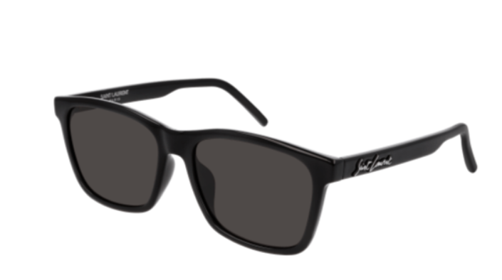 Saint Laurent SL 318/F 001 Black Square Men's Sunglasses