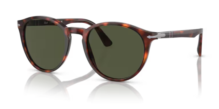 Persol OPO3152S 901531 Havana/Green Round Men's Sunglasses