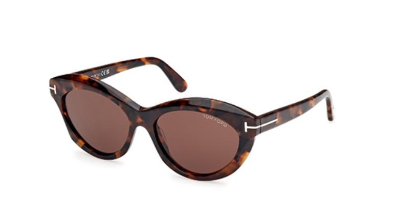 Tom Ford Toni FT1111 52E Dark Havana/Brown Women's Sunglasses