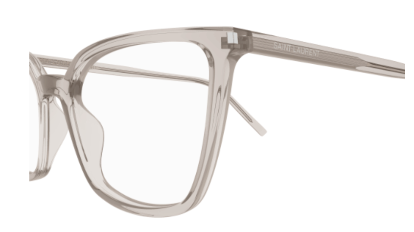 Saint Laurent SL 669 001 Beige Cat-Eye Women's Eyeglasses