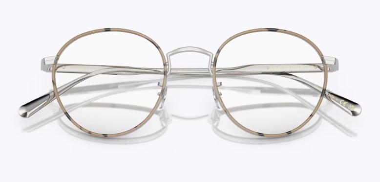 Oliver Peoples Artemio-R OV1302M 5036 Silver/Tortoise Round Men's Eyeglasses