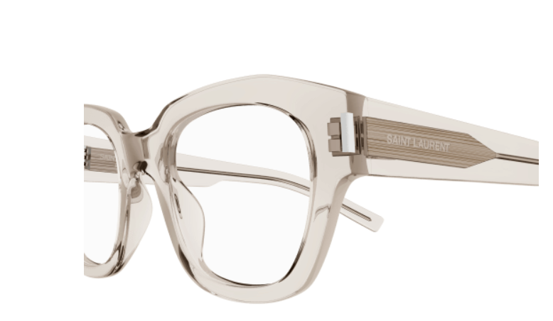 Saint Laurent SL 640 004 Beige Oversize Square Women's Eyeglasses