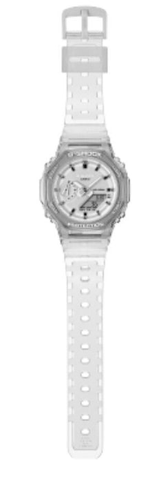 Casio G-Shock Analog-Digital Clear Metallic Translucent Watch GMAS2100SK-7A