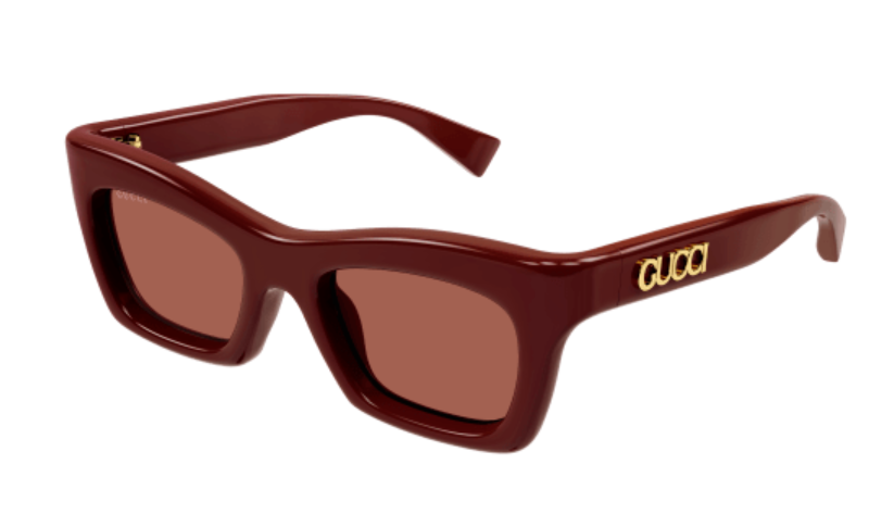 Gucci GG1773S 003 Burgundy/Brown Cat Eye Women's Sunglasses