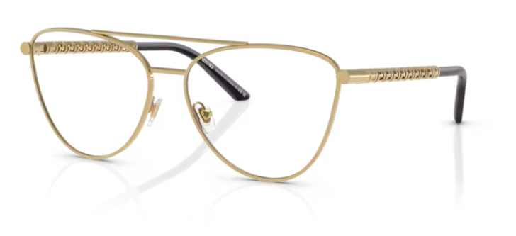 Versace 0VE1296 1002 Gold 55mm Cat-Eye Women's Eyeglasses