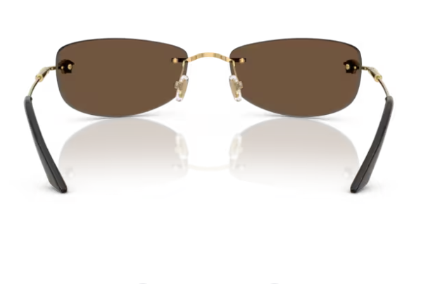 Versace 0VE2279 10027I Gold/Bronze Mirror Gold Rectangle Men's Sunglasses