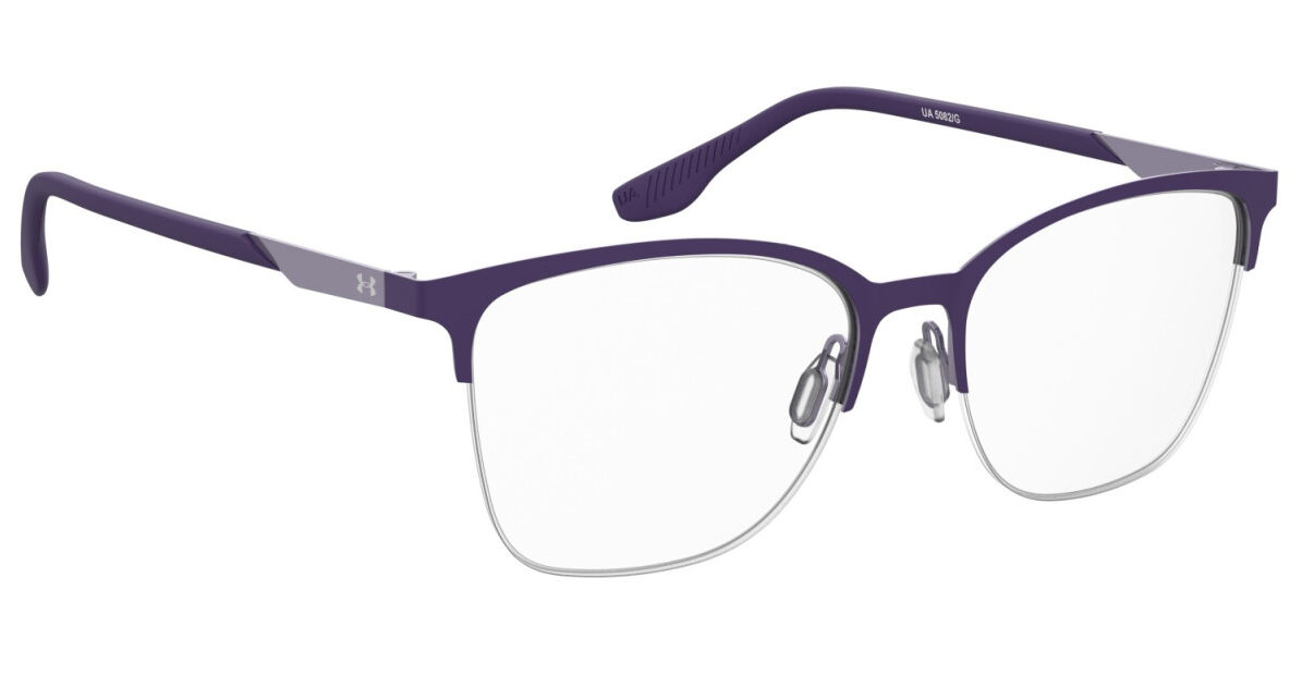 Under Armour UA 5082/G B1P Violet Grey Rectangular Women's Eyeglasses