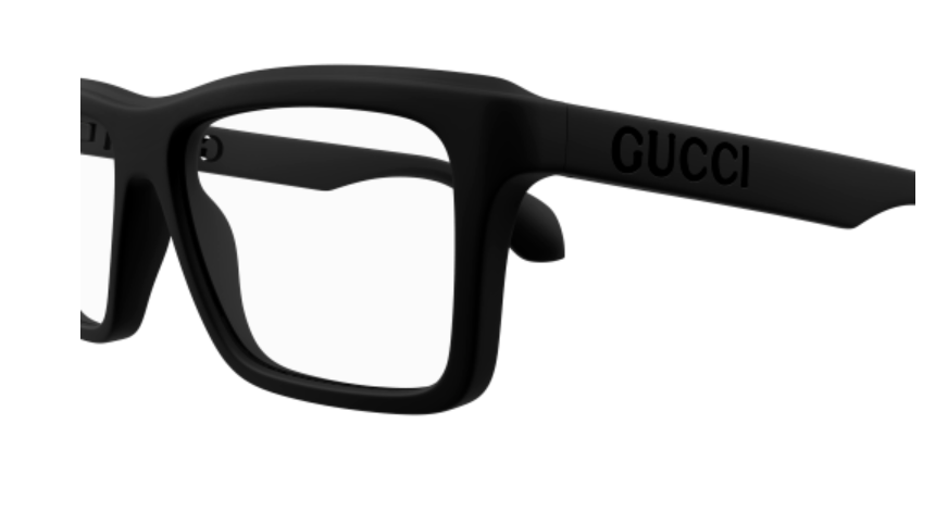 Gucci GG1573O 001 Black Square Men's Eyeglasses