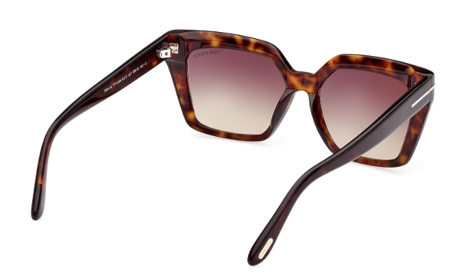 Tom Ford WINONA FT1030 52F Dark Havana/Brown Gradient Cat Eye Women's Sunglasses