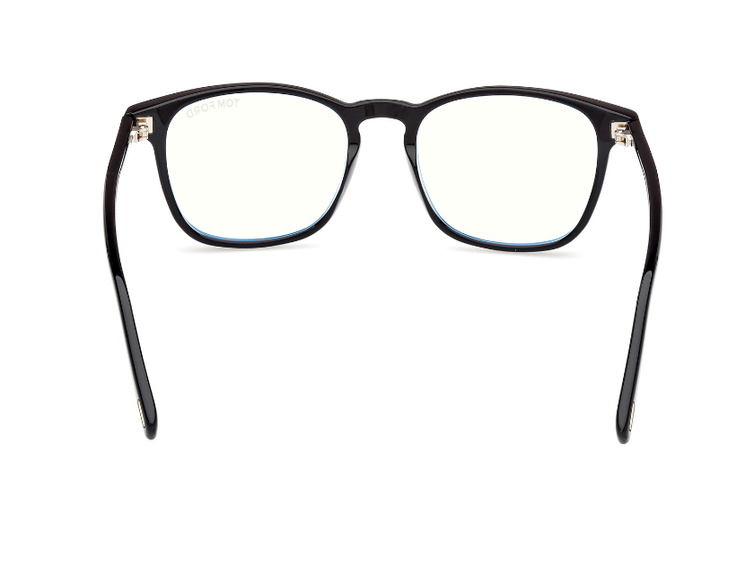 Tom Ford FT5960-B 001 Shiny Black/Shiny Black Square Men's Eyeglasses