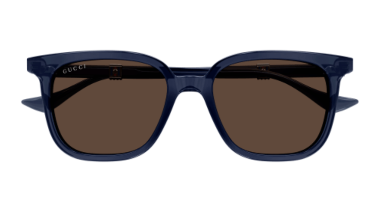 Gucci GG1493S 004 Blue/Brown Square Men's Sunglasses