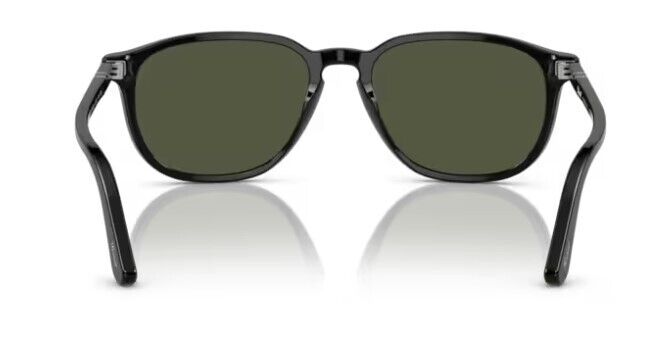 Persol 0PO3019S 95/31 Black/Green Square Shaped 55mm Men's Sunglasses