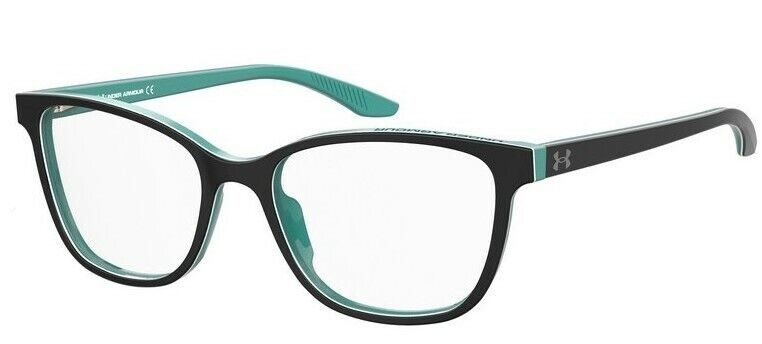 Under Armour Ua 5036 0EL9/00 Black Turquoise Oval Full-Rim Women's Eyeglasses