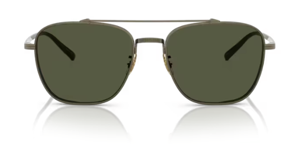 Oliver Peoples 0OV1349ST Avison 528452 Antique Gold G-15 Square Men's Sunglasses