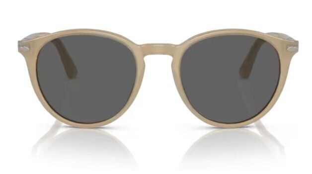 Persol 0PO3152S 1169B1  Opal beige/Dark grey Square Shaped 52mm Men's Sunglasses