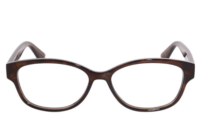 Gucci GG0639OA 002 Havana Square Women's Eyeglasses.