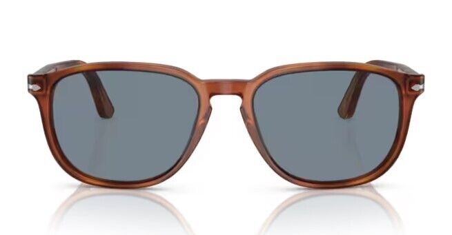 Persol 0PO3019S 96/56 Terra di siena/Blue Square Shaped 55mm Men's Sunglasses