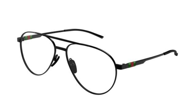 Gucci GG1679O 003 Black Soft Square Men's Eyeglasses