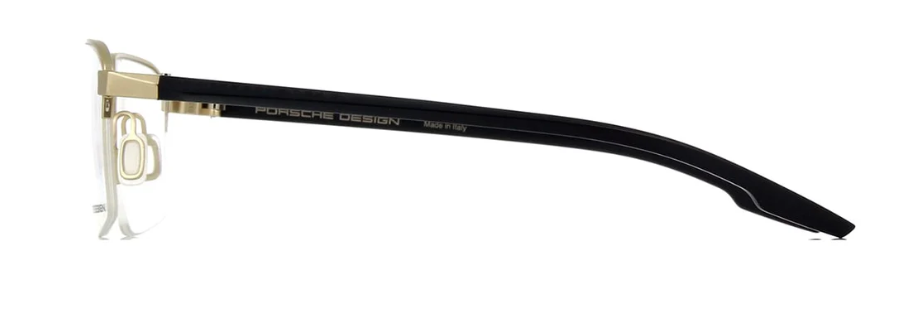 Porsche Design P8763 C Gold Rectangular Men's Eyeglasses