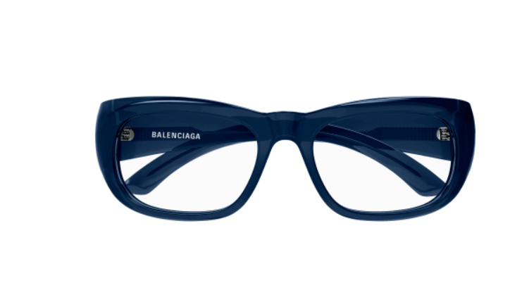 Balenciaga BB0269O 004 Blue Square Women's Eyeglasses