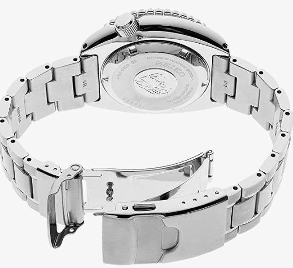 Seiko Prospex Automatic Diver Silver Stainless Steel Strap Men's Watch SRPE03