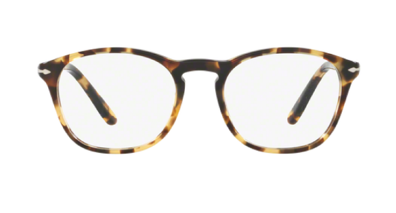 Persol 0PO 3007V 1056 Havana/Clear Square Men's Eyeglasses