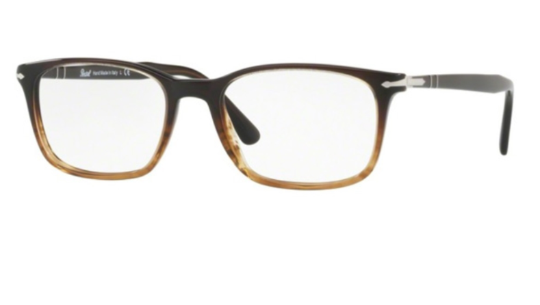 Persol 0PO 3189V 1026 Brown/Clear Rectangle Men's Eyeglasses