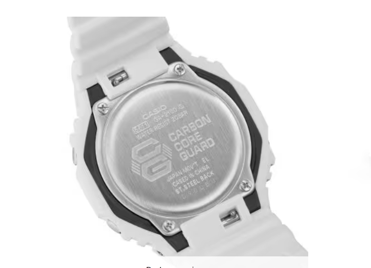 Casio G-Shock Analog Digital 2100 Series White Dial Men's Watch GA2100-7A7