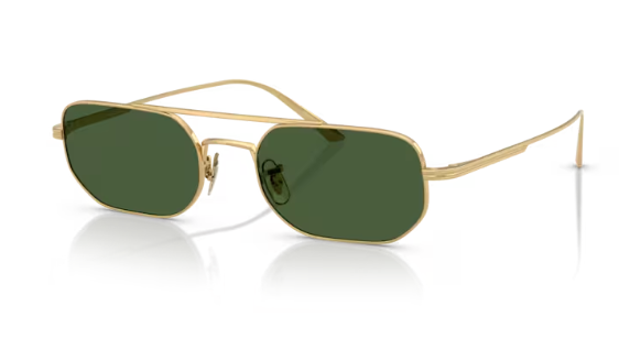 Oliver Peoples 0OV1351S 1989c 533271 Gold Vibrant Green Men's Sunglasses