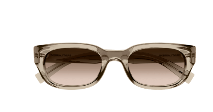 Saint Laurent SL 642 005 Yellow/ Brown Round Gradient Men's Sunglasses