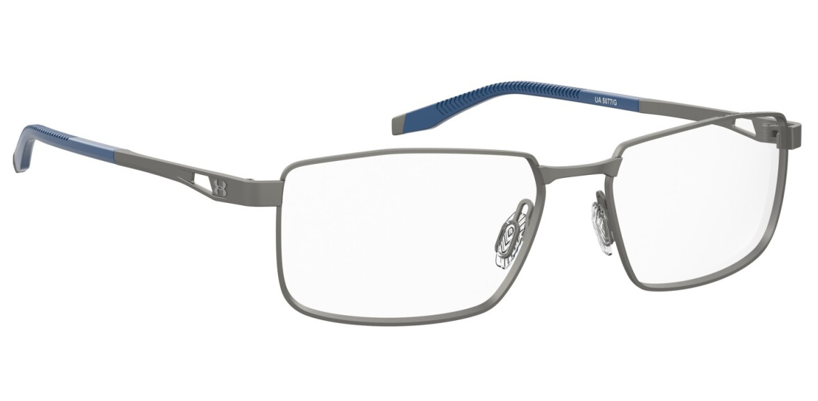 Under Armour UA 5077/G V6D Matte Dark Ruthenium BlueRectangular Men's Eyeglasses