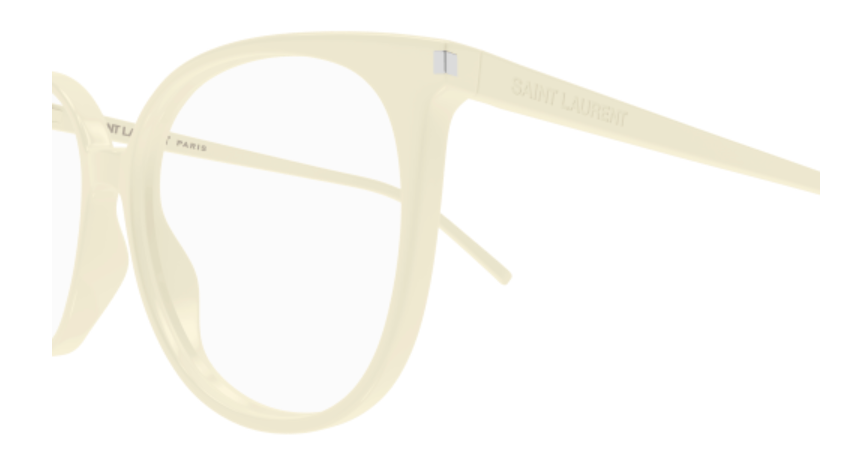 Saint Laurent SL 39 008 Ivory Oval  Women's Eyeglasses