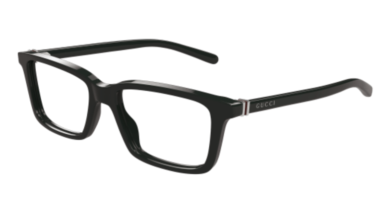 Gucci GG1672O 004 Green Rectangle Men's Eyeglasses