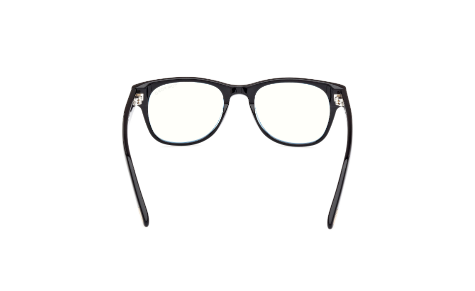 Tom Ford FT5898 001 Shiny Black Square Men's Eyeglasses