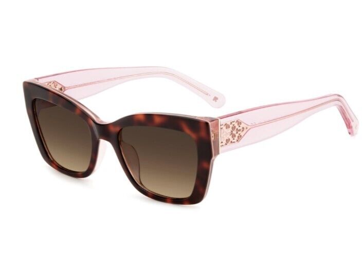 Kate Spade Valeria/S 00T4/HA Havana/Brown Gradient Cat Eye Women's Sunglasses
