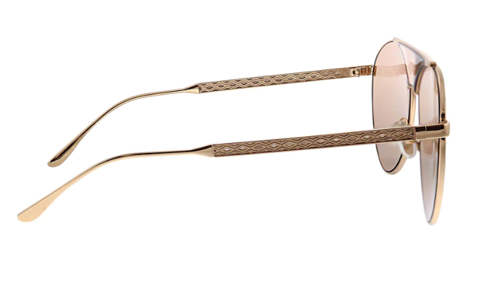 Jimmy Choo JC Ave BKU 2S Rose Gold/Pink Oval Women's Sunglasses